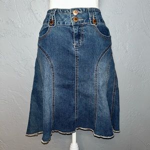 Vtg Rewind Denim Midi Skirt